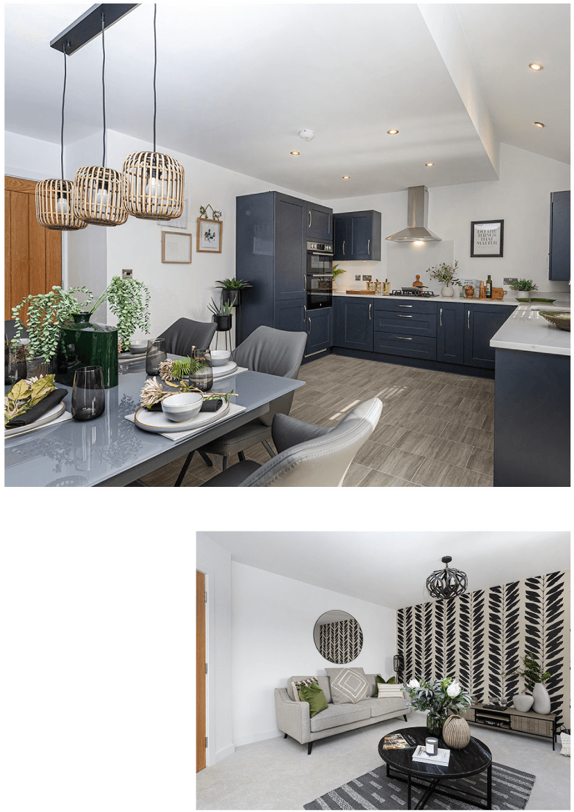 Composite image of interior shots